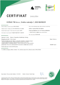 Certifikat BIO Certifikat BIO